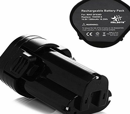 Melasta 10.8v 1500mah Lithium-ion Replacement Power Tools Battery Extended Battery Replacement Pod Style Batteries Compatible with Makita 194550-6, 194551-4, 195332-9, Bl1013, Bl1014