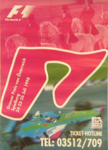 Memorabilia Posters Austrian GP 1998 Poster