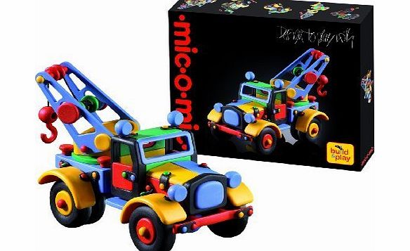 mic-o-mic Building Set - Tow Truck Construction Toy Kit - Larger Size - 137 Piece - Ages 8  by Mic-O-Mic