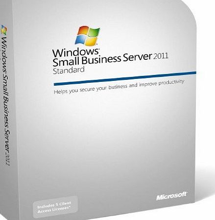 Microsoft Windows Small Business Server Std 2011 64Bit English 1pk DSP OEI DVD 1-4CPU 5 Clt (This OEM software is intended for system builders only)