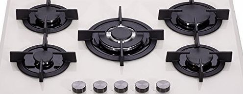 Millar  GH7051PM 70cm Built-in 5 Burner Gas on Glass Hob / Cooker / Cooktop with FFD