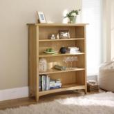 Low Wide Bookcase - natural