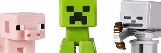 Minecraft Skeleton/Pig and Creeper Figures (Pack of 3)