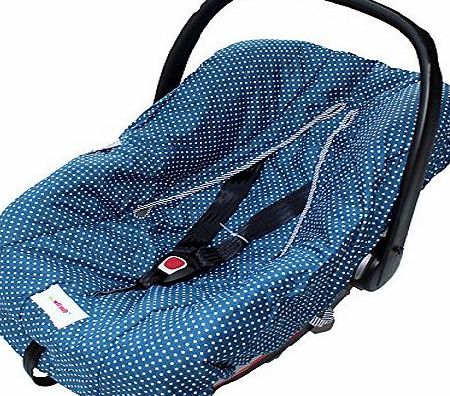 Minene Baby Infant Car Seat Universal Protection Cover ( Black With Polka Dots)