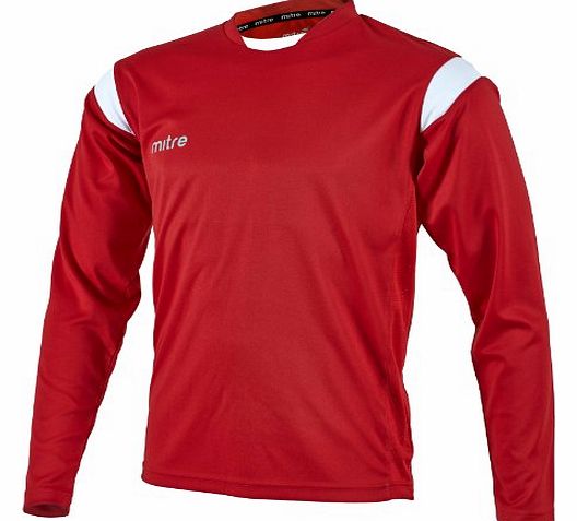 Mitre Motion Unisex Child Football Jersey - Red/White, XS Yth 24``-26`` inch