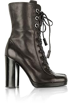 Miu Miu Lace up leather boots