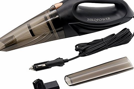MKQPOWER Car Dustbuster, MKQPOWER Car Vacuum Cleaner 3 In 1 Handheld vacuum DC12V 106W Wet/Dry Handheld Auto Vacuum Cleaner Dust Buster With HEPA Filters, 14.7FT Power Cord with Carry Bag