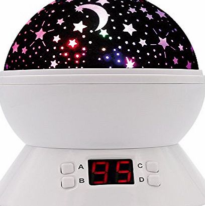MKQPOWER Timer Star Projector,MKQPOWER Modern Rotating Moon Sky Projection LED Night Lights Toys Table Lamps with Timer shut off amp; Color Changing For Girls Baby Bedroom Decorative Lights Gift Baby Nursery 