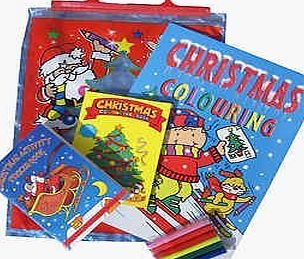 Monster Parties KIDS 4 PIECE CHRISTMAS ACTIVITY PACK - STICKERS AND COLOURING