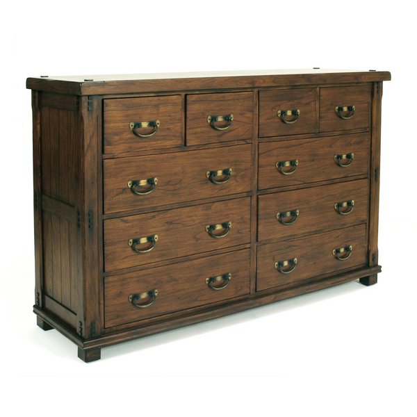 montana 10 Drawer Wide Chest of Drawers