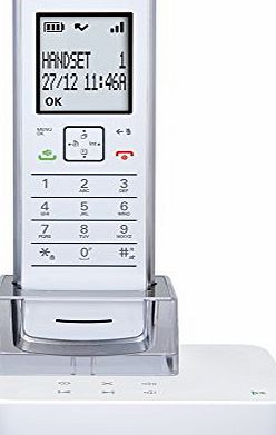 Motorola IT.6.1TX Impossibly Thin Digital Cordless Telephone with answer machine and 2 colour slide covers - White
