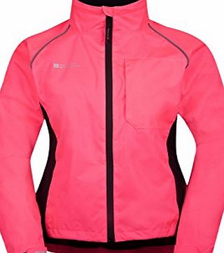 Mountain Warehouse Adrenaline Womens Iso-Viz Reflective Cycling Jacket Bright Pink 16