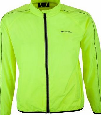 Mountain Warehouse Force Mens Showerproof Reflective Cycling Running Jacket Yellow XX-Large