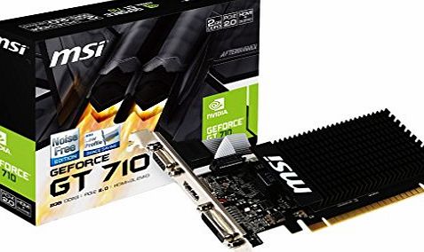 MSI GT 710 2GD3H LP NVIDIA GeForce GT 710 PCI Express 2.0 2 GB Graphics Card - Multi-Colour