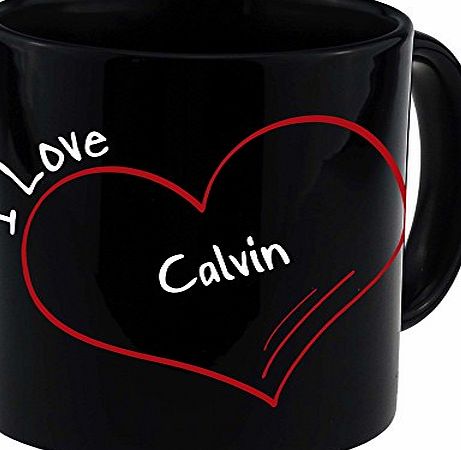 Multifanshop Calvin Klein Black Modern I Love ``Mug