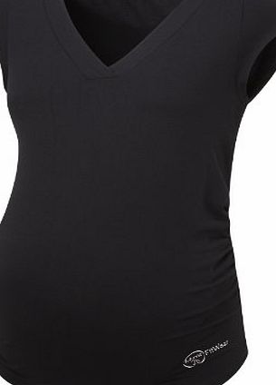 Mums 2b FitWear Maternity Sports T-Shirt, Black, 14