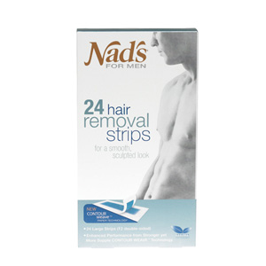 Nads for MEN Hair Removal Strips 24 strips