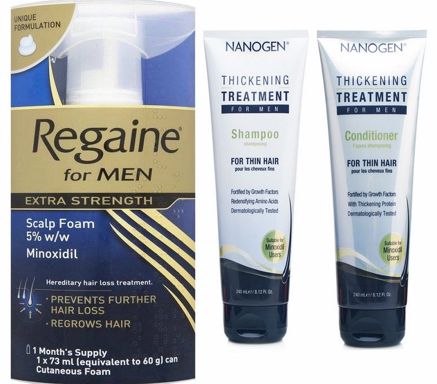 Regaine Foam and Nanogen For Men Kit