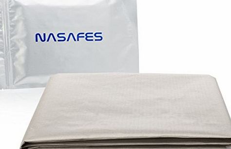 Nasafes Conductive Fabric - Big Size - 36.2 x 42.4 Inches - Copper / Nickel Ripstop Fabric - Polyester with Interwoven Conductive Filaments