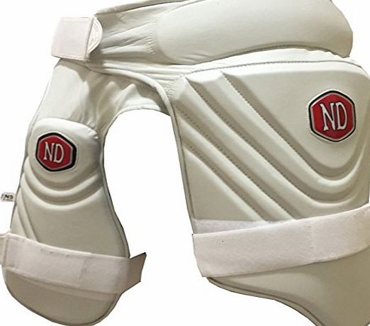 ND Sports Nd Cricket Batting Protection Padman Short Stripper Batsman Leg Thigh Pads Combo
