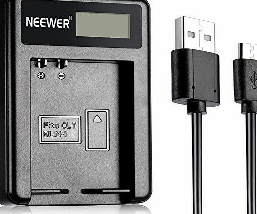 Neewer NW-BLN1 Portable USB Battery Charger Compatibal with BLN-1 Camera Battery for Olympus BLN1, BCN1, PEN E-P5, OM-D E-M1, OM-D E-M5 Digital Camcorder Battery