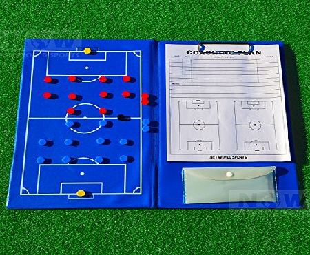 Net World Sports A4 Magnetic Football Tactics Clipboard Folder / Coaching Board **BEST QUALITY AVAILABLE** [Net World Sports]