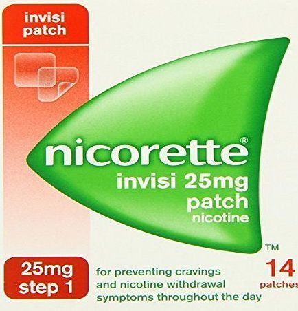 Nicorette  INVISI 25MG PATCH NICOTINE 14 PATCHES STEP 1 STOP QUIT SMOKING