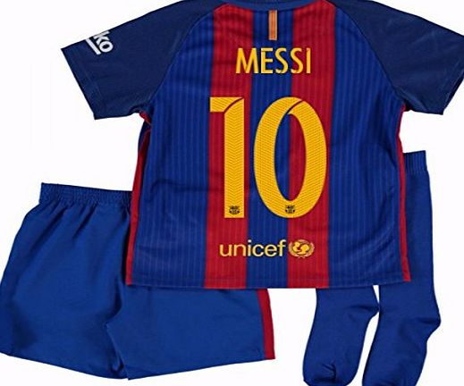 Nike 2016-17 Barcelona Home Mini Kit Shirt (Messi 10)