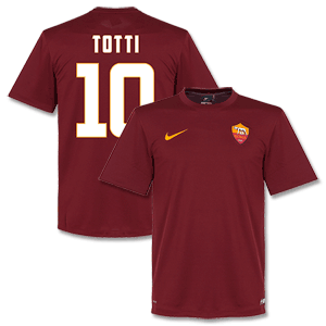 Nike AS Roma Home Totti 10 Supporters Kids Shirt 2014