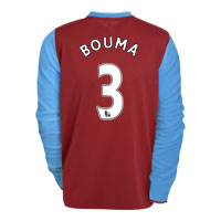 Nike Aston Villa Home Shirt 2009/10 with Bouma 3