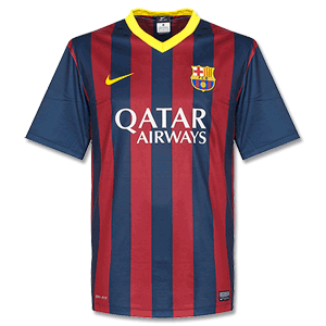 Nike Barcelona Boys Home Stadium Shirt 2013 2014