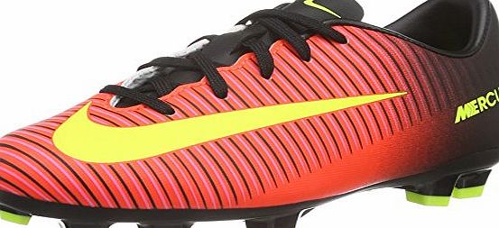Nike Boys Jr Mercurial Vapor Xi Fg football boots, Naranja (Total Crimson / Vlt-Blk-Pnk Blst), 4 UK