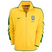 Brazil Track Jacket - Varsity Yellow/Pine Green.