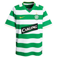 Nike Celtic Home Shirt 2008/10 with Flood 17 printing.