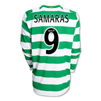 Nike Celtic Home Shirt 2008/10 with Samaras 9