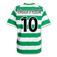 Nike Celtic Home Shirt 2008/10 with Vennegoor of