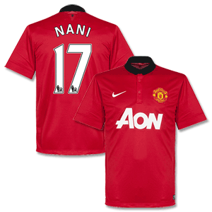 Nike Man Utd Home Shirt 2013 2014   Nani 17