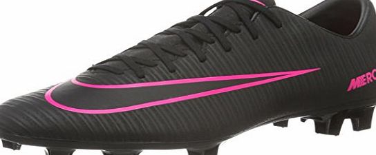 Nike Mens Mercurial Victory VI FG Football Shoes, Black, 6.5 UK