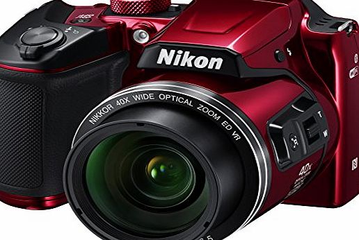 Nikon B500 Coolpix Digital Compact Camera - Red