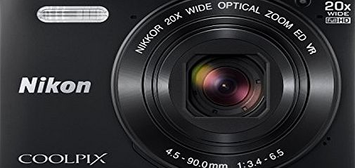 Nikon COOLPIX S7000 Compact Digital Camera - Black (16.0 MP, CMOS Sensor, 20x Zoom) 3.0 -Inch LCD