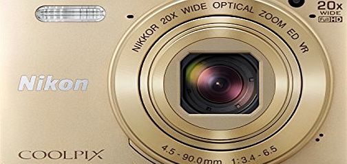 Nikon COOLPIX S7000 Compact Digital Camera - Gold (16.0 MP, CMOS Sensor, 20x Zoom) 3.0 -Inch LCD