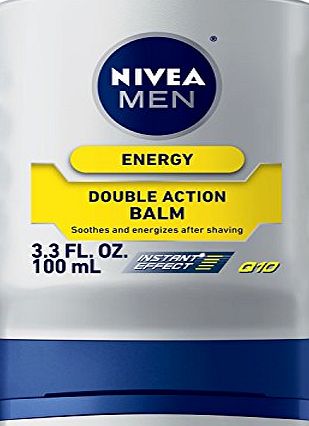 Nivea For Men Q10 Double Action Balm, 3.3 fl. oz. Bottles (Pack of 3)