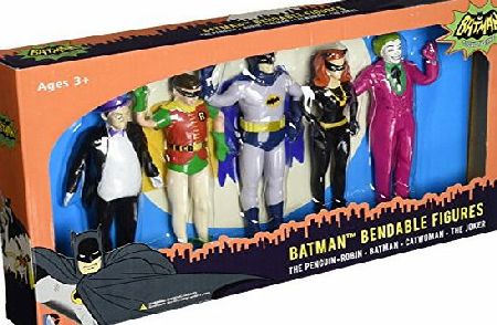 NJ Croce Batman 1966 Bendable Boxed Set
