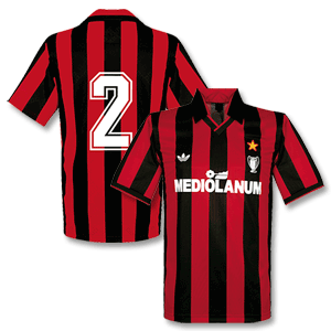 None adidas Originals 90-91 AC Milan Cup Winners Shirt   No.2 (Tassotti)