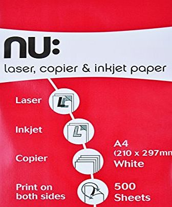 NU  A4 Copier Paper Ream - White (Ream of 500)