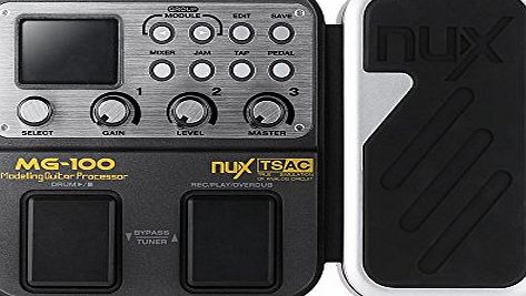 Nux  MG-100 Electric Guitar Multi-Effects Pedal Processor EFX AMP EQ Mixer 58 Effect 72 Preset for Guitar Bass - Lightwish