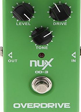 Nux  OD-3 Overdrive Guitar Electric Effect Pedal Ture Bypass Green