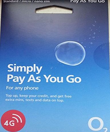 O2 Simply PAY AS YOU GO SIM CARD Free UK delivery .