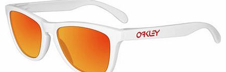 Oakley Frogskins Glasses - Polished White/ruby