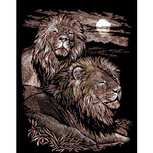 Oasis Reeves Copper Foil Majestic Lions